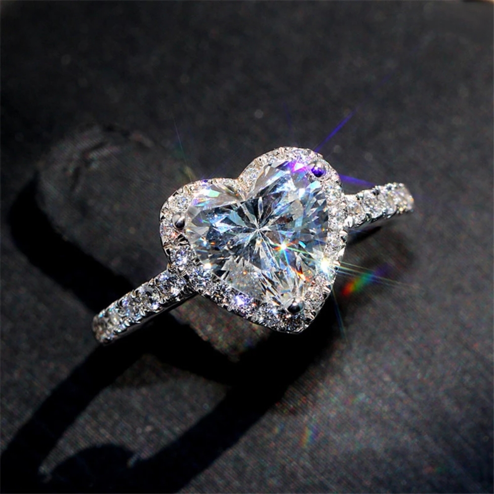 Silver Heart Ring - Picture 2 of 7